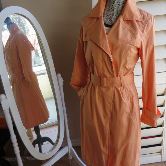 Kenneth Cole Jackets & Blazers - Kenneth Cole New York Trench Coat M Apricot Long Women's